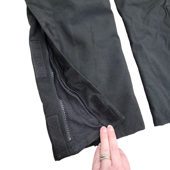 Polo Jeans Co. Ralph Lauren Ski Bib Overalls Snow Pants Black Women’s Large - Picture 11 of 17